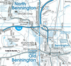 Map of Bennington, VT