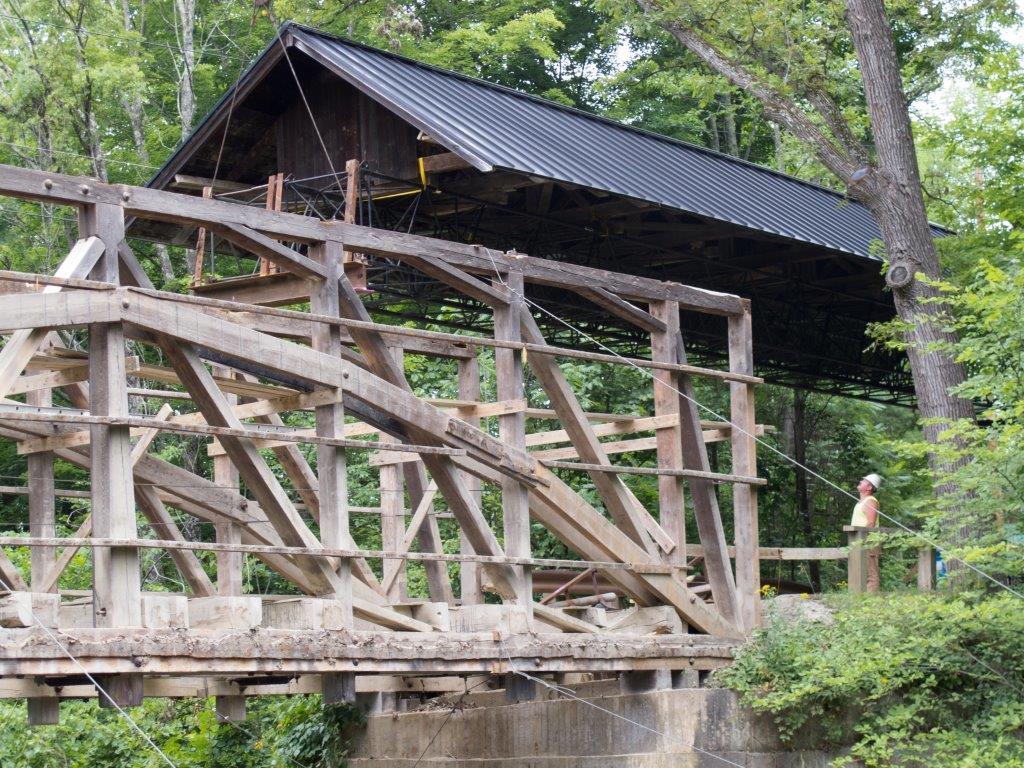 Seguin Covered bridge repairs