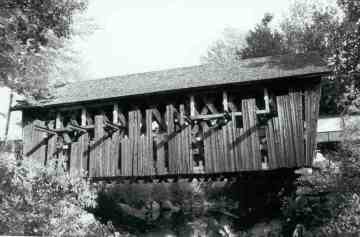 Cilleyville Bridge, Andover,NH. Photo by Ken Olsen October, 2001