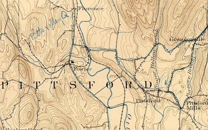 Fowler VT Topo Map-1897
