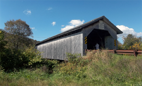 Hopkins covered bridge by Bill Caswell