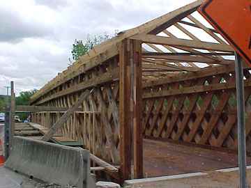 Paper Mill Bridge Rehabilitation: Photo by
David Guay, 5/26/00