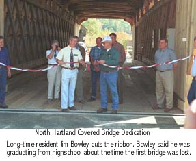 Hartland Bridge Opening Photo by Joe
Nelson October 13, 2001