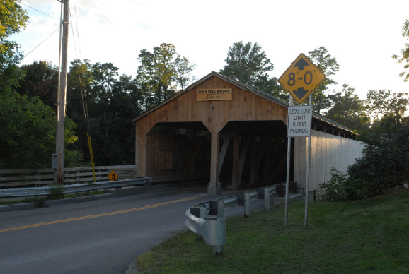 Pulp Mill covered bridge by Richard St. Peter