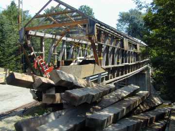 Union Village Bridge Rehabilitation. Photo by Joe Nelson, Aug.1, 2002