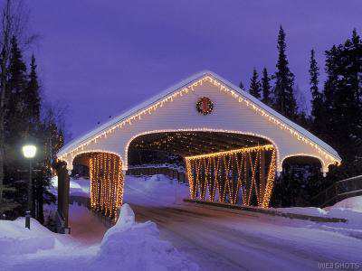 Christmas Covered Bridge, Alaska.