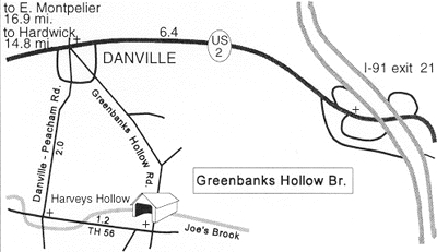 Greenbanks Hollow Bridge. Map by Joe
Nelson, 1997, featured in 'Spanning Time'