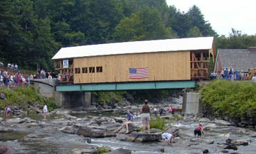 Mill Bridge at Tunbridge: Photo by
Joe Nelson, 7/3/00