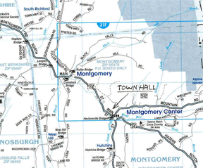 Map to Montgomery, VT