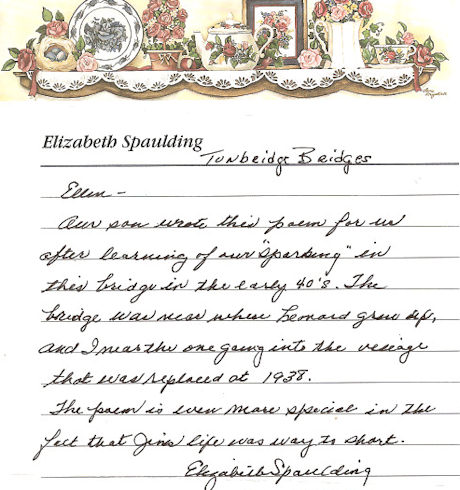 Elizabeth Spaulding letter