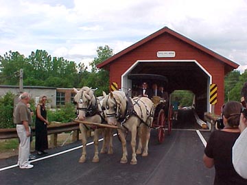 Paper Mill Bridge on Dedication Day:
Photo by David Guay, 7/13/00