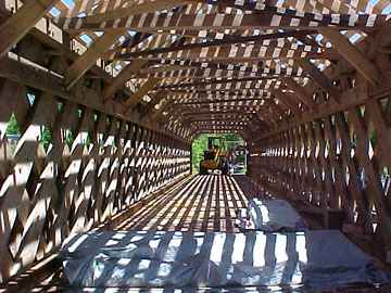 Paper Mill Bridge Rehabilitation: Photo by
David Guay, 6/3/00