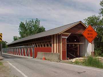 Paper Mill Bridge Rehabilitation: Photo by
David Guay, 6/26/00