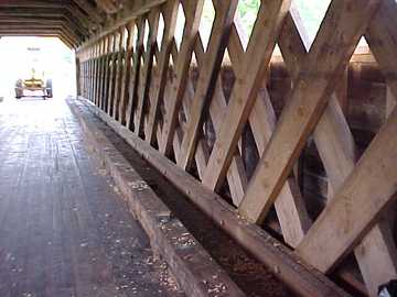 Paper Mill Bridge Rehabilitation: Photo by
David Guay, 6/26/00