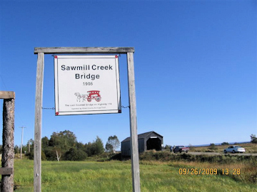 Sawmill Bridge. Photo by the Keatings
September 26, 2009