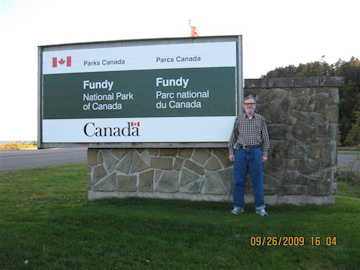 Fundy National Park sign. Photo by the Keatings
September 23, 2009