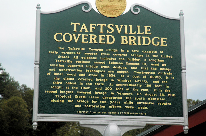 Taftsville Bridge. Photo by Joe Nelson
September 7, 2013